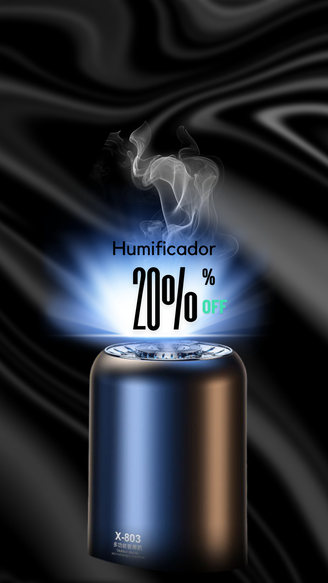 Humidificador de usuario inteligente Cardiff alimentado por USB